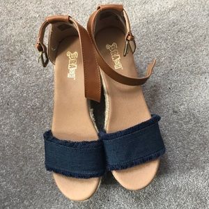 Brash wedge high heels